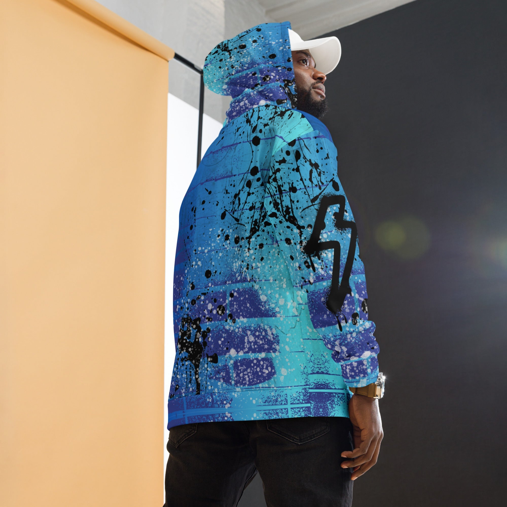 Lavender On My Mind: The Lavender Store Featured Product, Acceleration Hoodie in Blue, Adult, Unisex Hoodie, Lightning Bolt