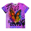 The Lavender Store butterfly Youth T-Shirt (Youth) - Lavender On My Mind, Unisex T-shirt, with Rainbow Butterfly in Pink
