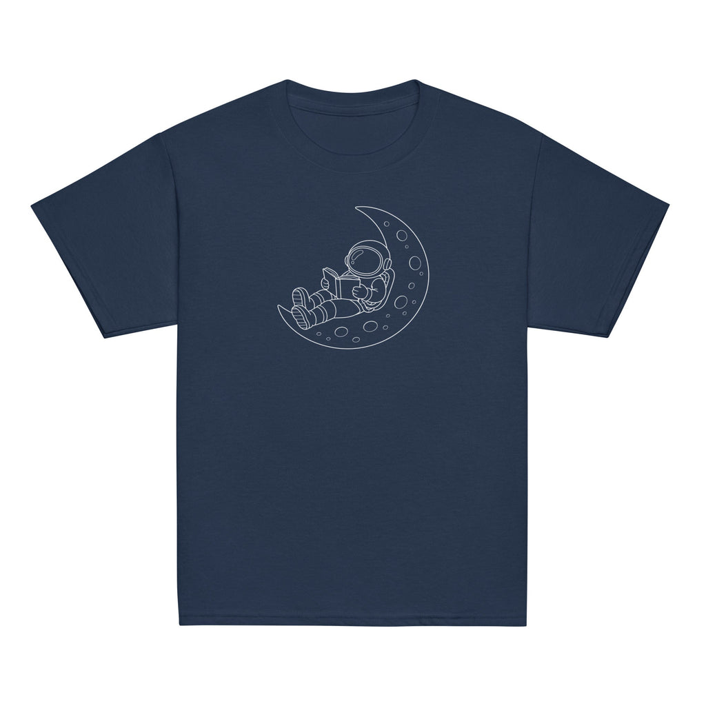 On the Moon Youth T-Shirt Navy - Lavender On My Mind, The Lavender Store, Youth T-Shirt, Short Sleeve, Unisex