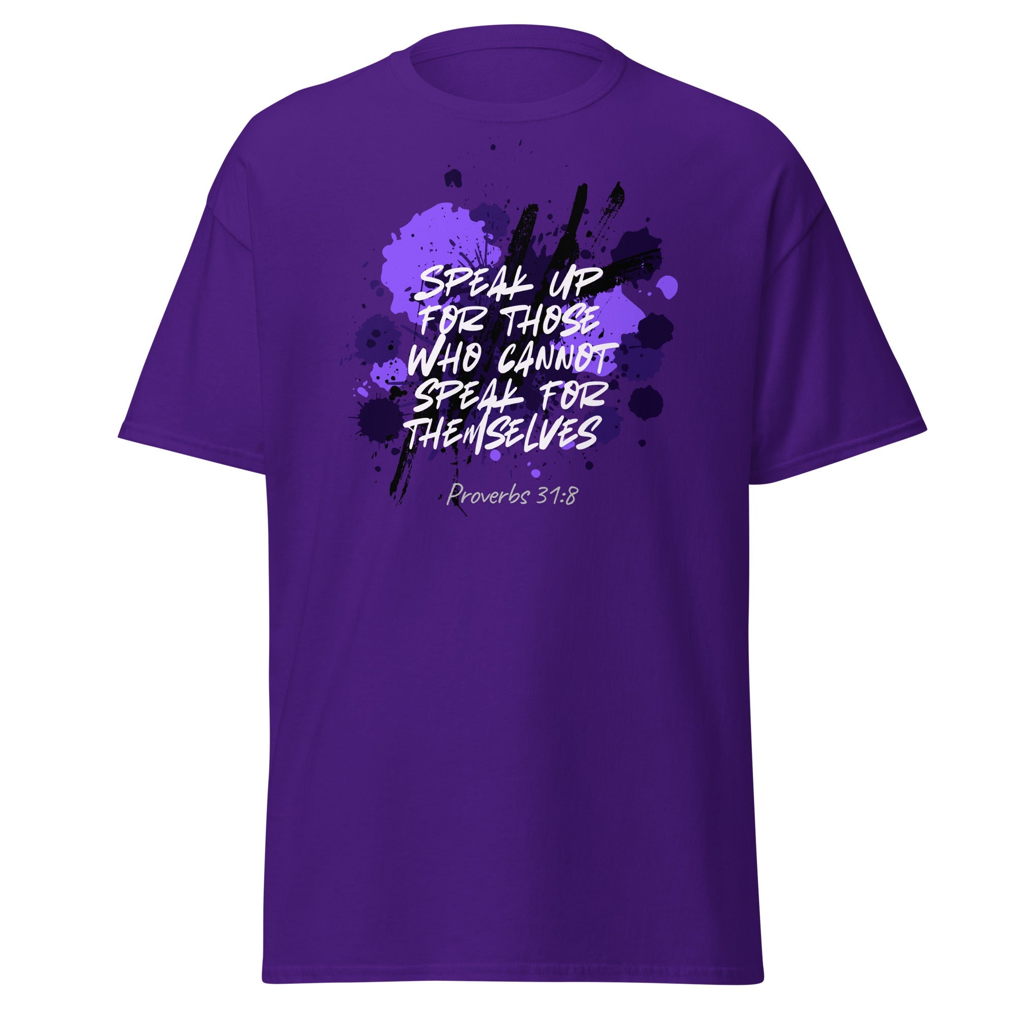 Speak Up Lavender On My Mind T-Shirt, Adult, Unisex, Short Sleeve, Speak Up Graphic Tee Purple Front - Lavender On My Mind