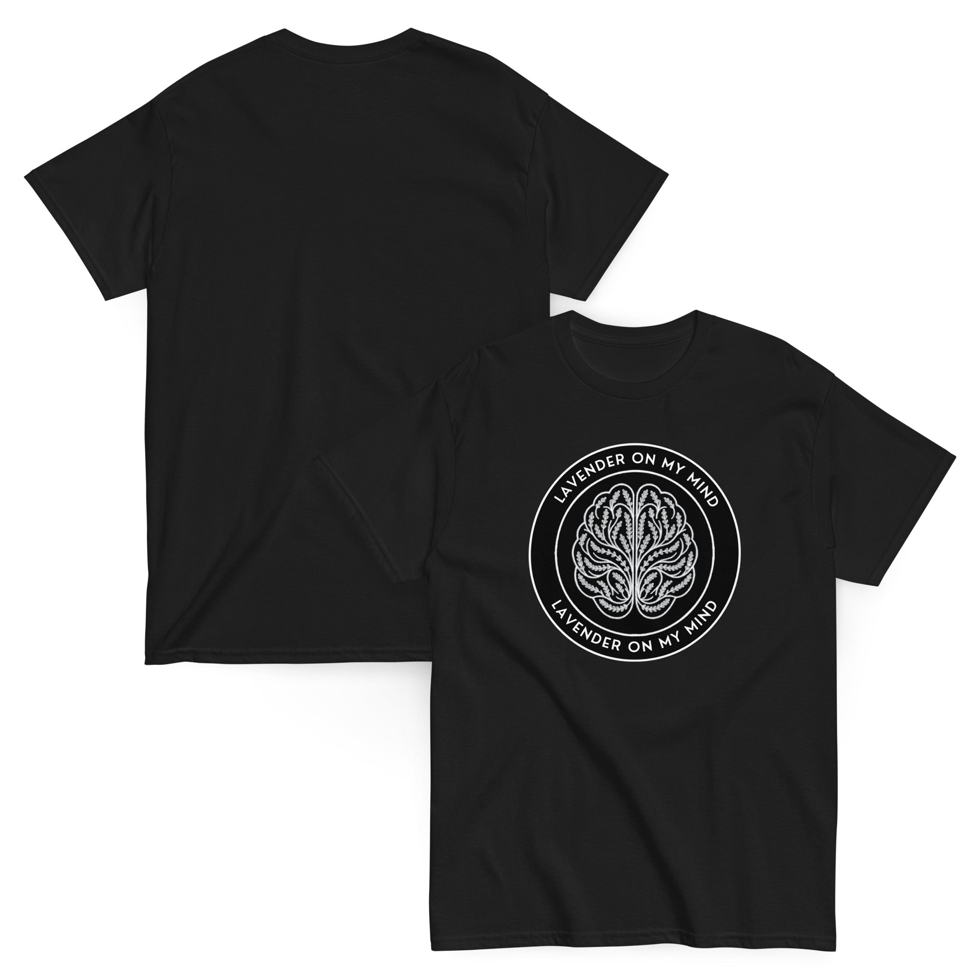 Black Logo Adult Shirt Black - Lavender On My Mind