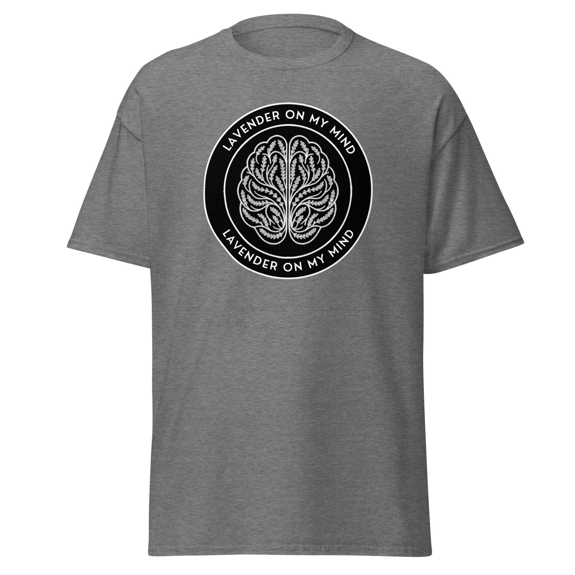 Black Logo Adult Shirt Gray - Lavender On My Mind