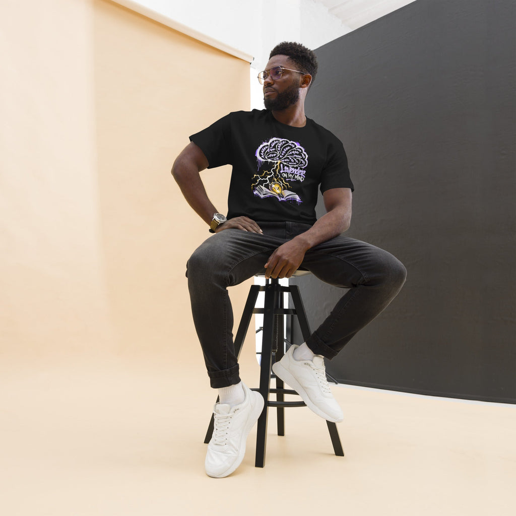 Lavender On My Mind Brain Storm T-Shirt, Brain Storm Graphic Tee - The Lavender Store