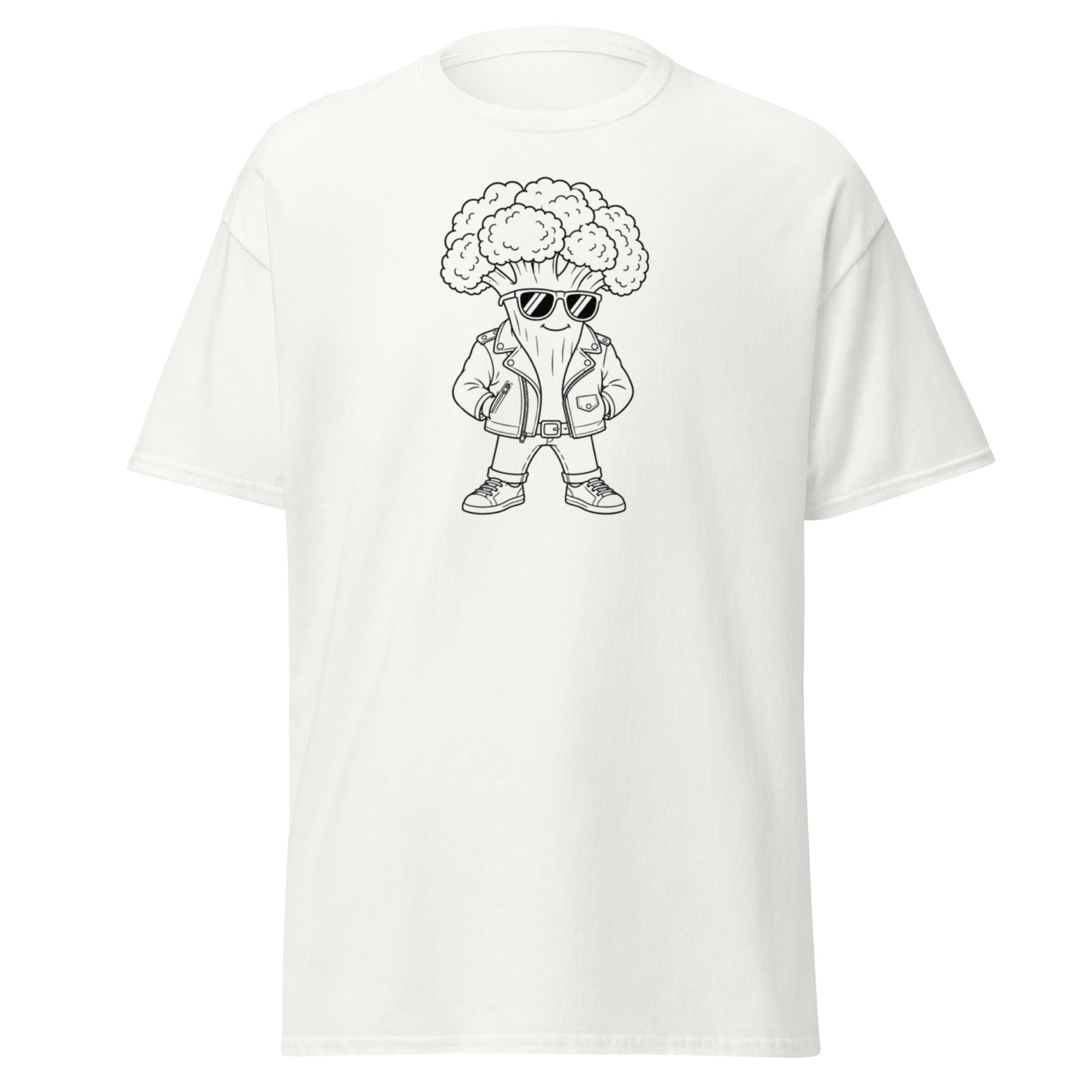 Cool Kid Broccoli Adult T-Shirt - The Lavender Store