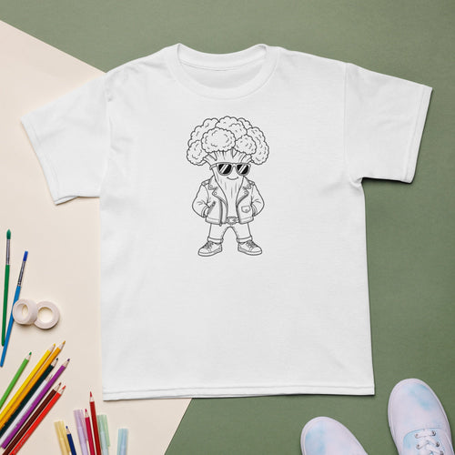 Cool Kid Broccoli Youth T-Shirt - The Lavender Store