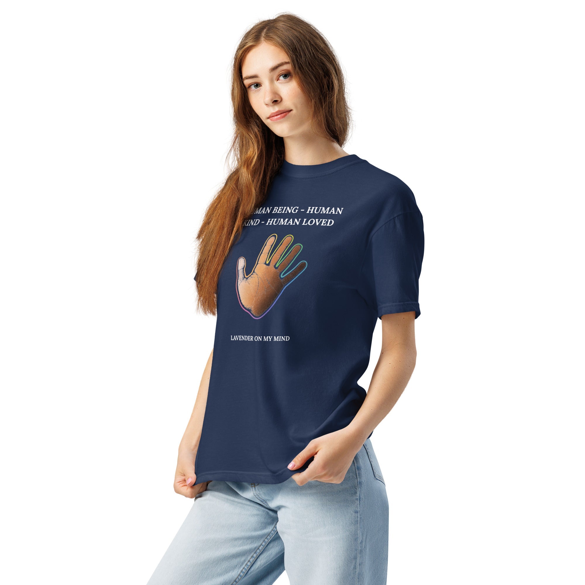 Human Loved Lavender On My Mind T-Shirt - The Lavender StoreHuman Loved Lavender On My Mind T-Shirt T-SHIRT