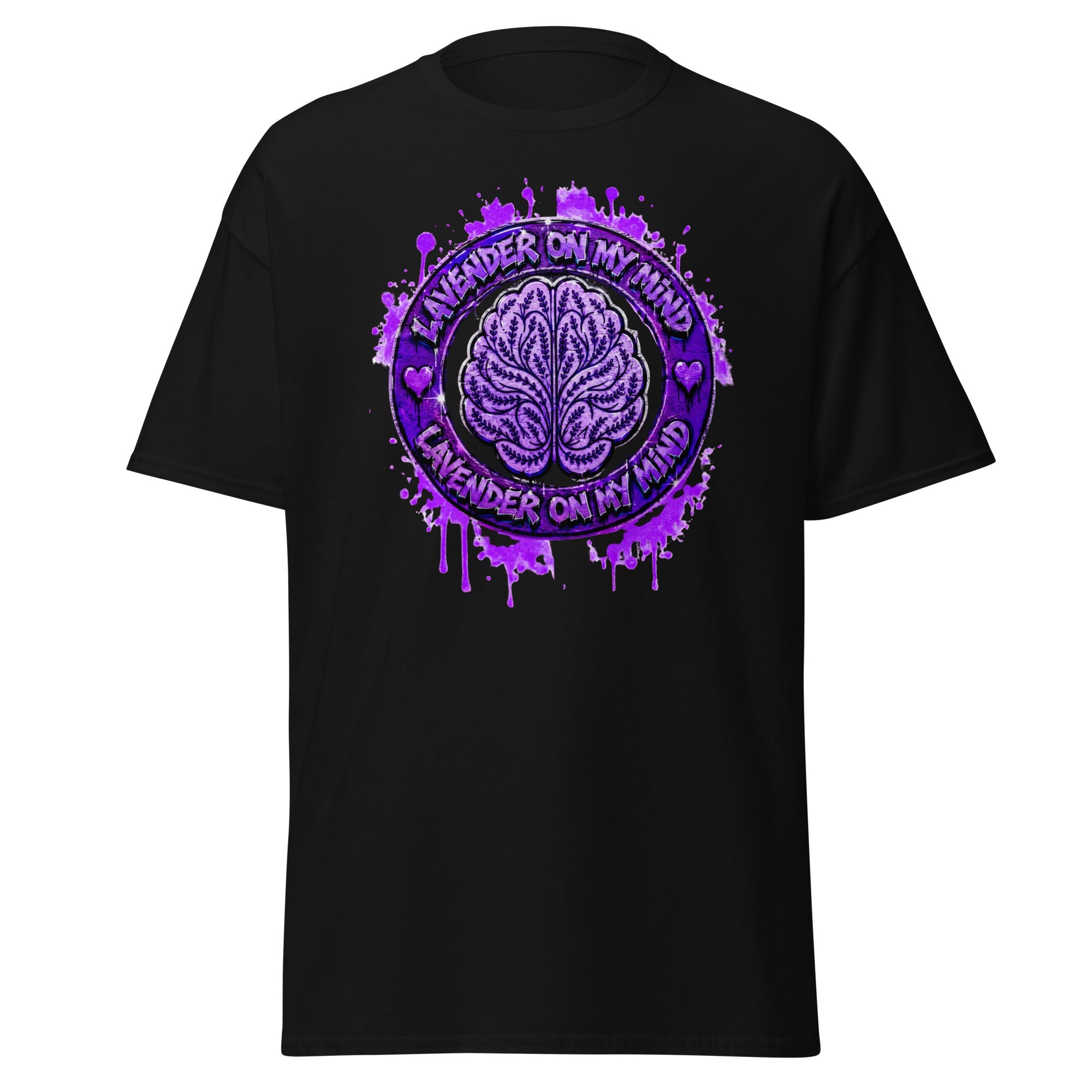 Lavender On My Mind Graffiti Logo T- Shirt - The Lavender Store