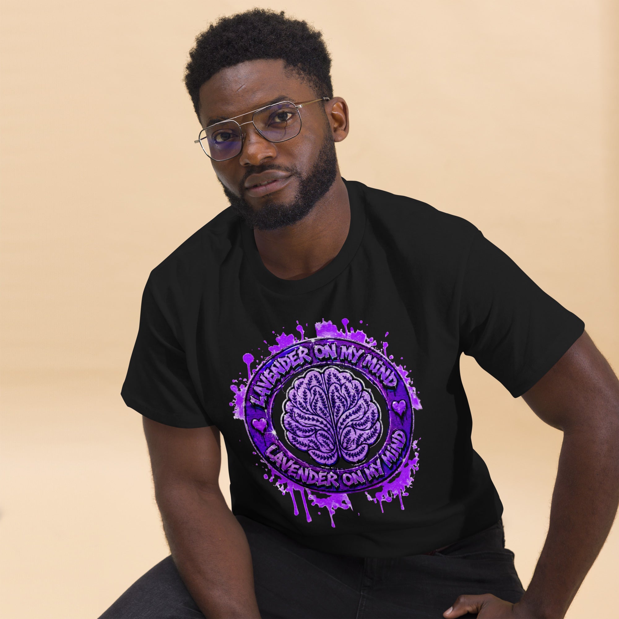 Lavender On My Mind Graffiti Logo T- Shirt - The Lavender Store