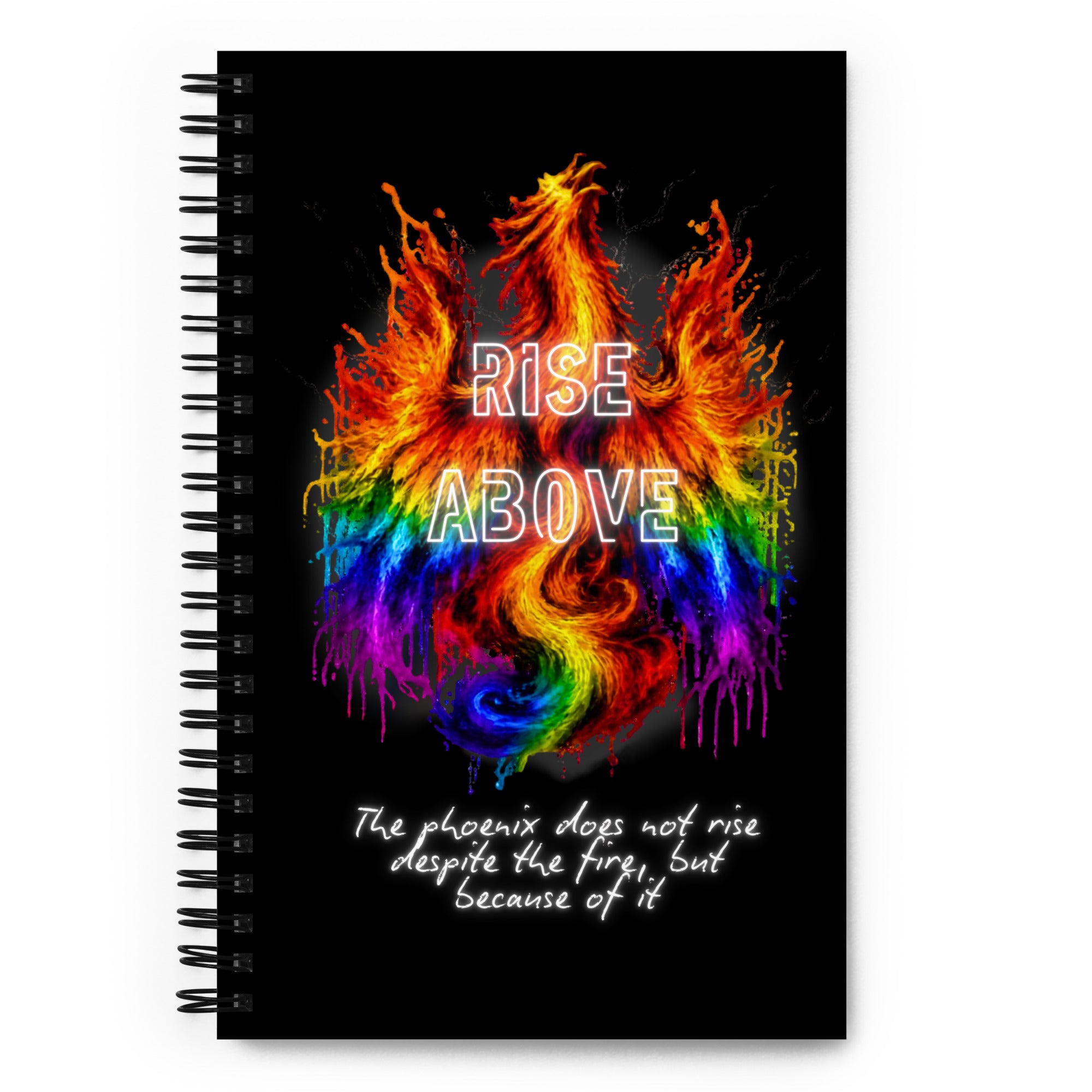 lavender on my mind rise above rainbow phoenix notebook