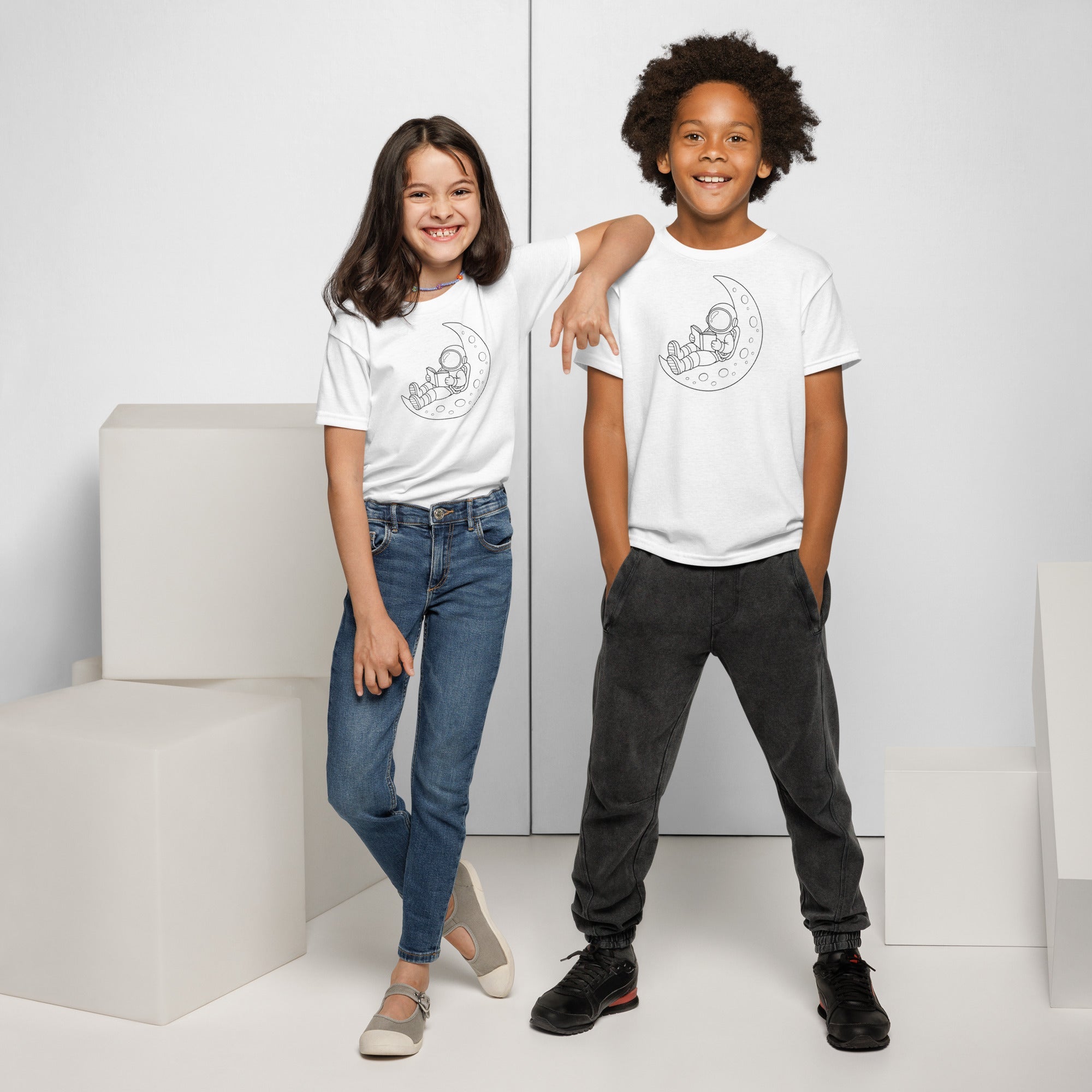 On the Moon Youth T-Shirt - The Lavender Store