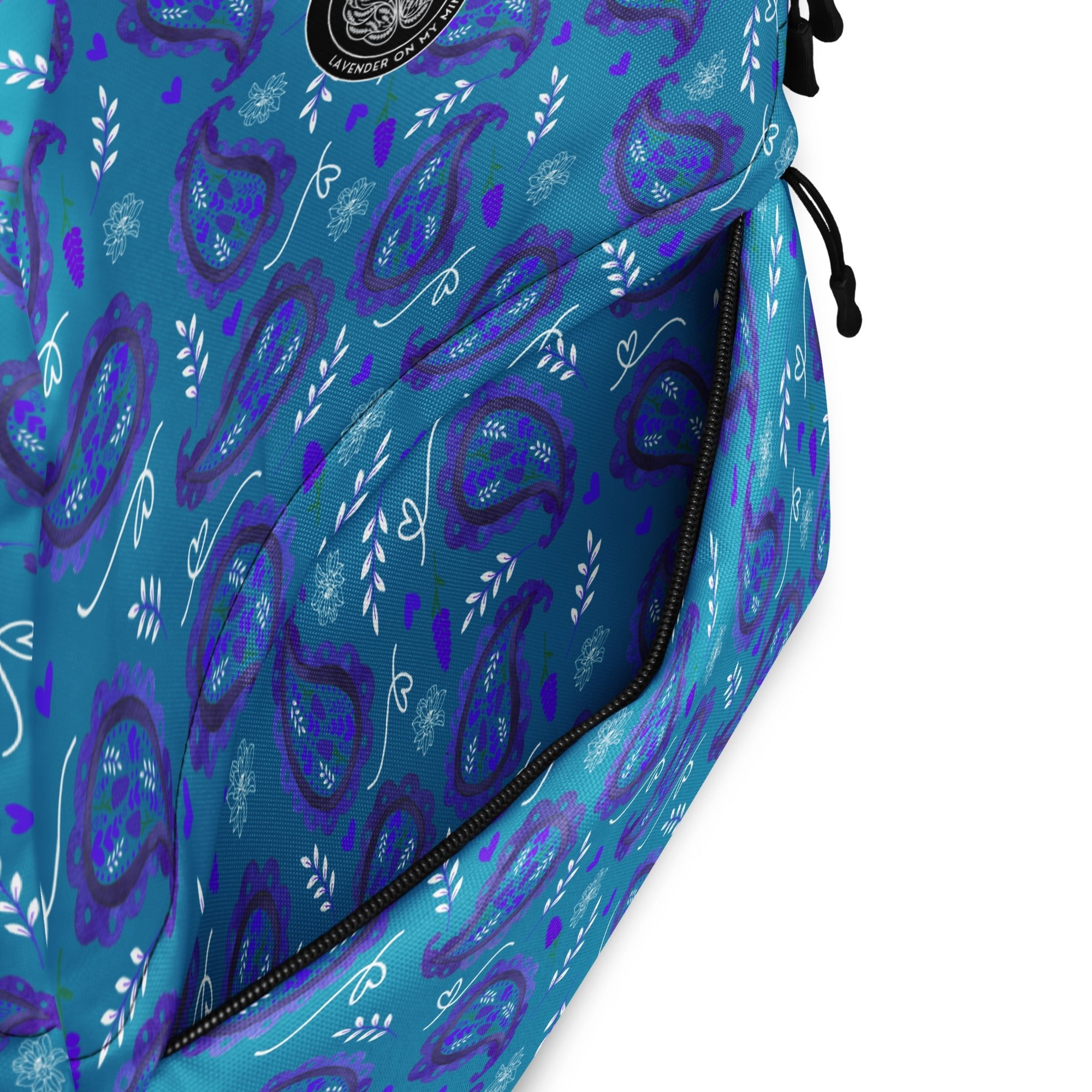 Paisley On My Mind Blue Lavender On My Mind Backpack - The Lavender StoreBackpackBackpackThe Lavender StoreThe Lavender Store