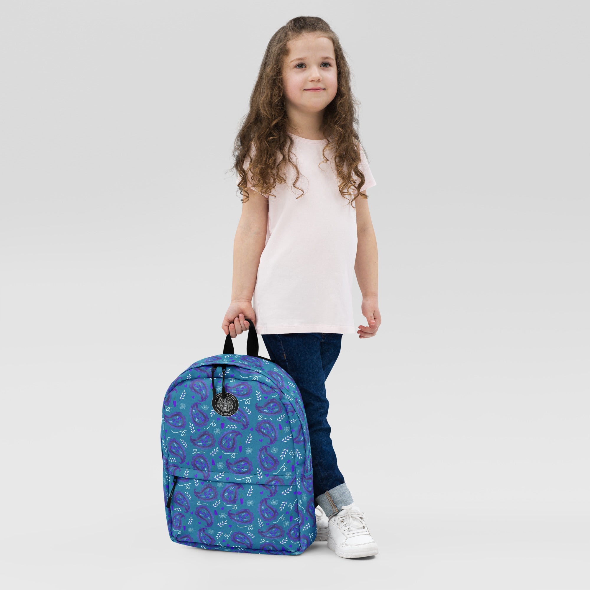 Paisley On My Mind Blue Lavender On My Mind Backpack - The Lavender StoreBackpackBackpackThe Lavender StoreThe Lavender Store