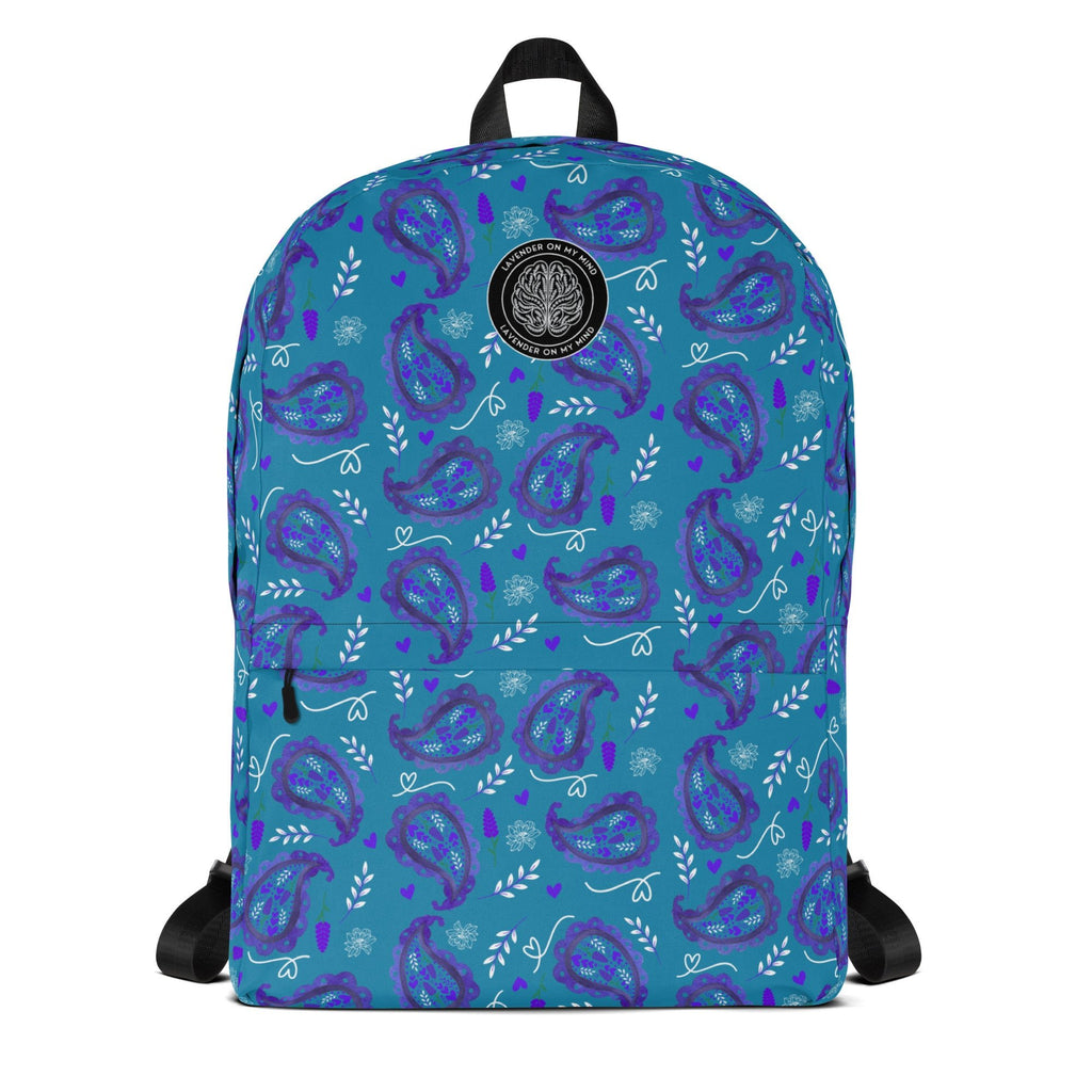 Paisley On My Mind Blue Lavender On My Mind Backpack - The Lavender StoreBackpackBackpackThe Lavender StoreThe Lavender Store