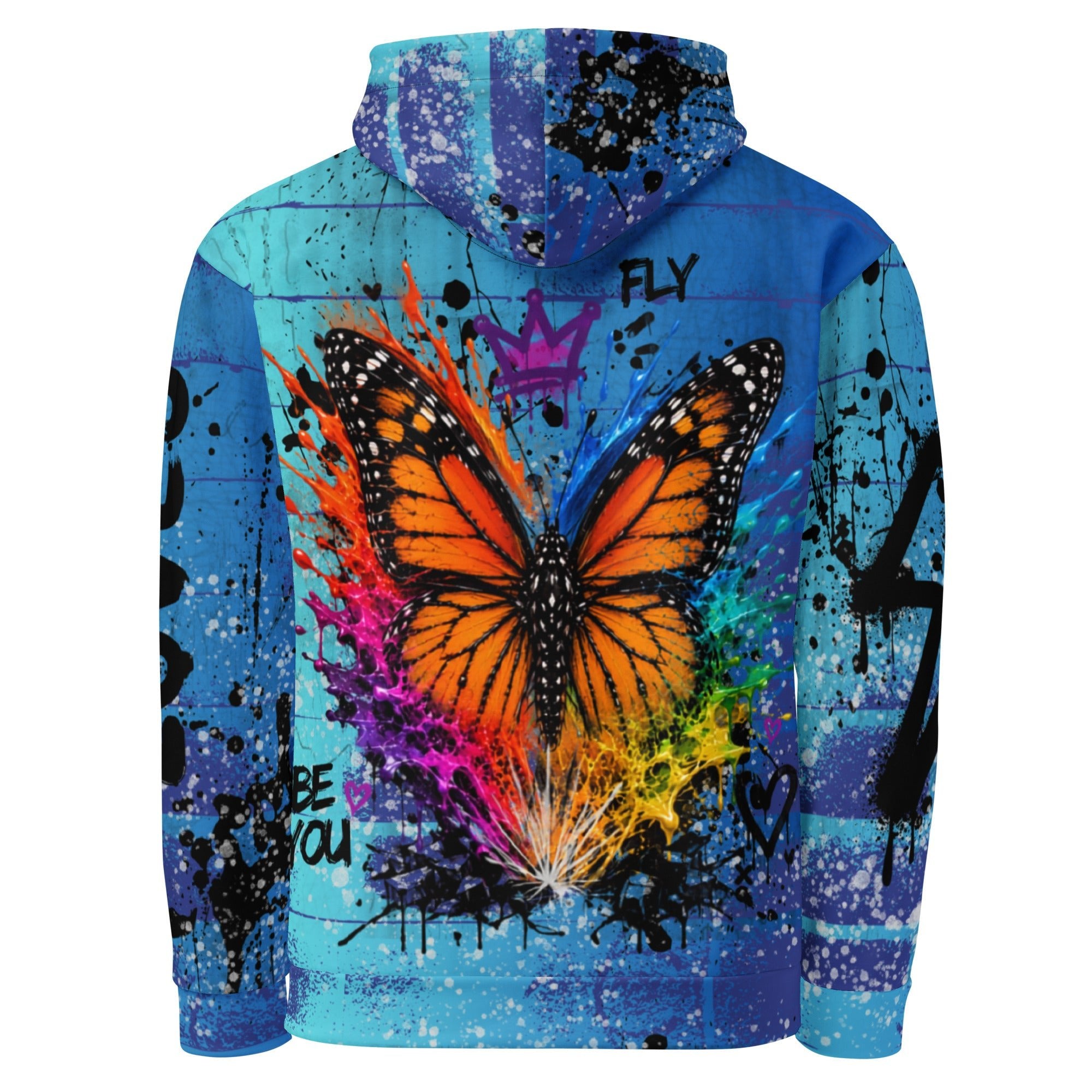 Playful Heart Blue Hoodie - The Lavender Store