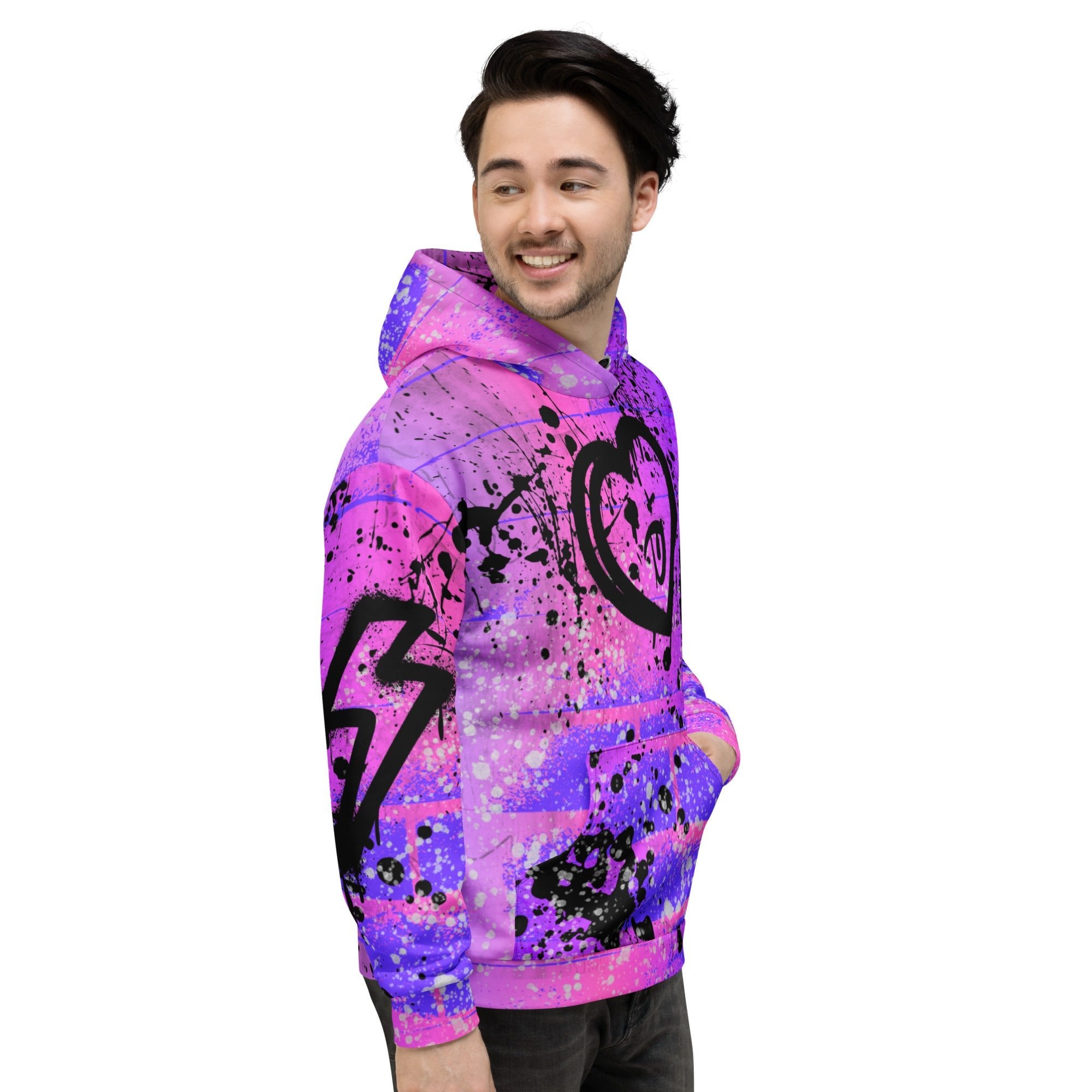 Playful Heart Pink Lavender On My Mind Hoodie - The Lavender Store-Hoodie-Pink
