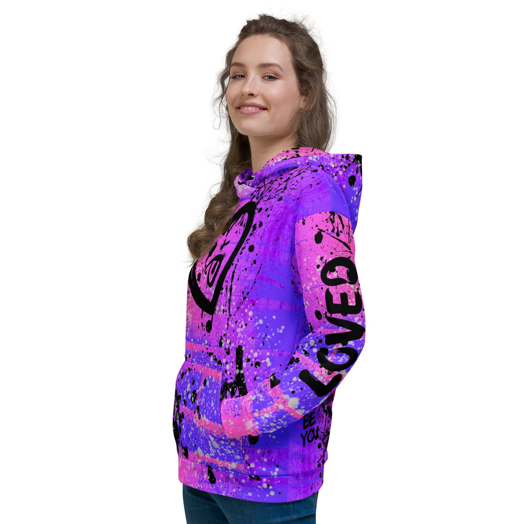 Playful Heart Pink Lavender On My Mind Hoodie - The Lavender Store-Hoodie-Pink