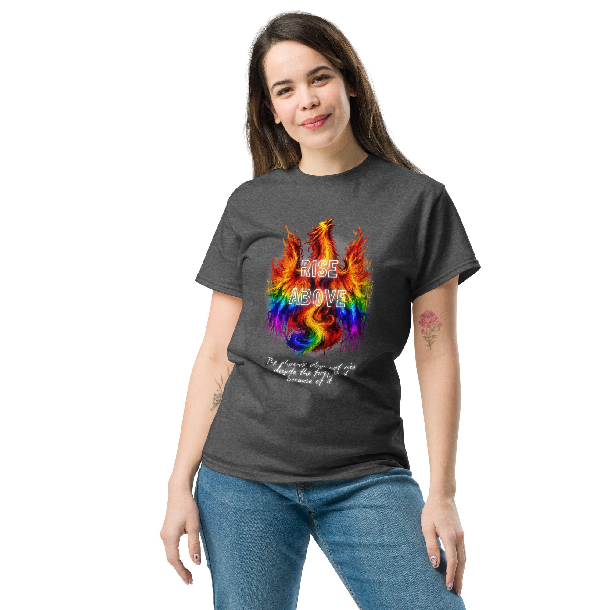Rainbow Phoenix Graphic Tee - The Lavender Store