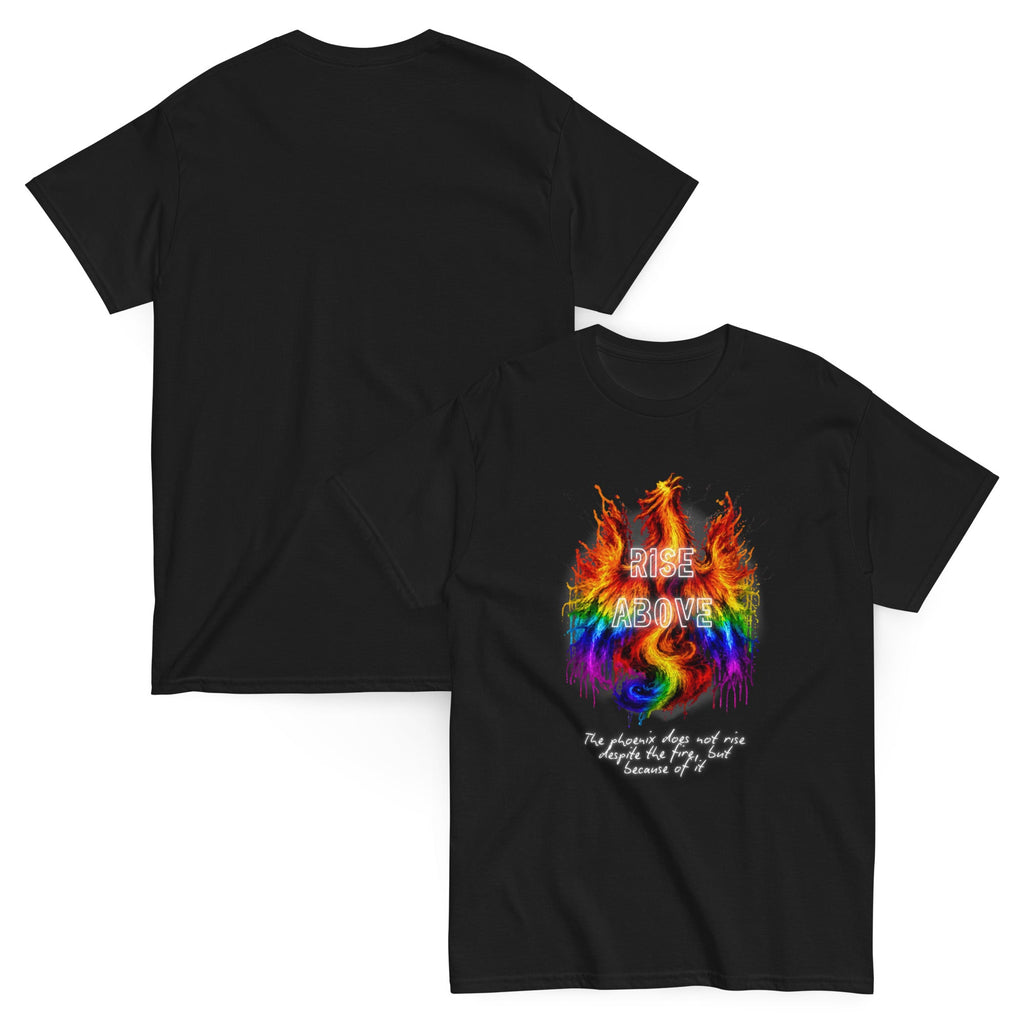 Rise Above Rainbow Phoenix Lavender On My Mind T-Shirt - The Lavender Store, merchandise